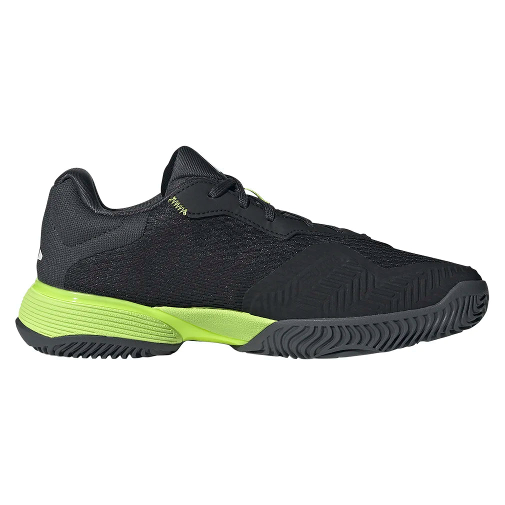 Junior's Barricade Court Shoes Core Black and Lucid Lemon