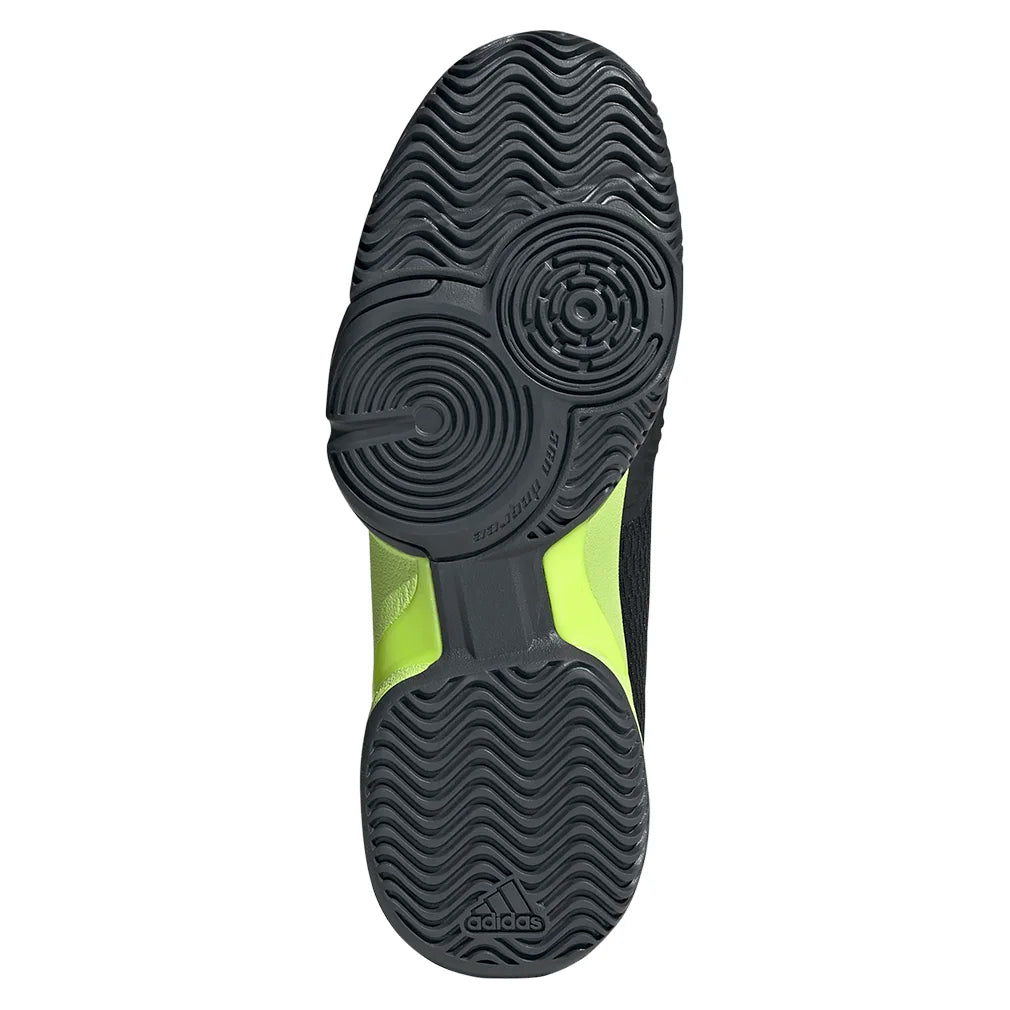 Junior's Barricade Court Shoes Core Black and Lucid Lemon