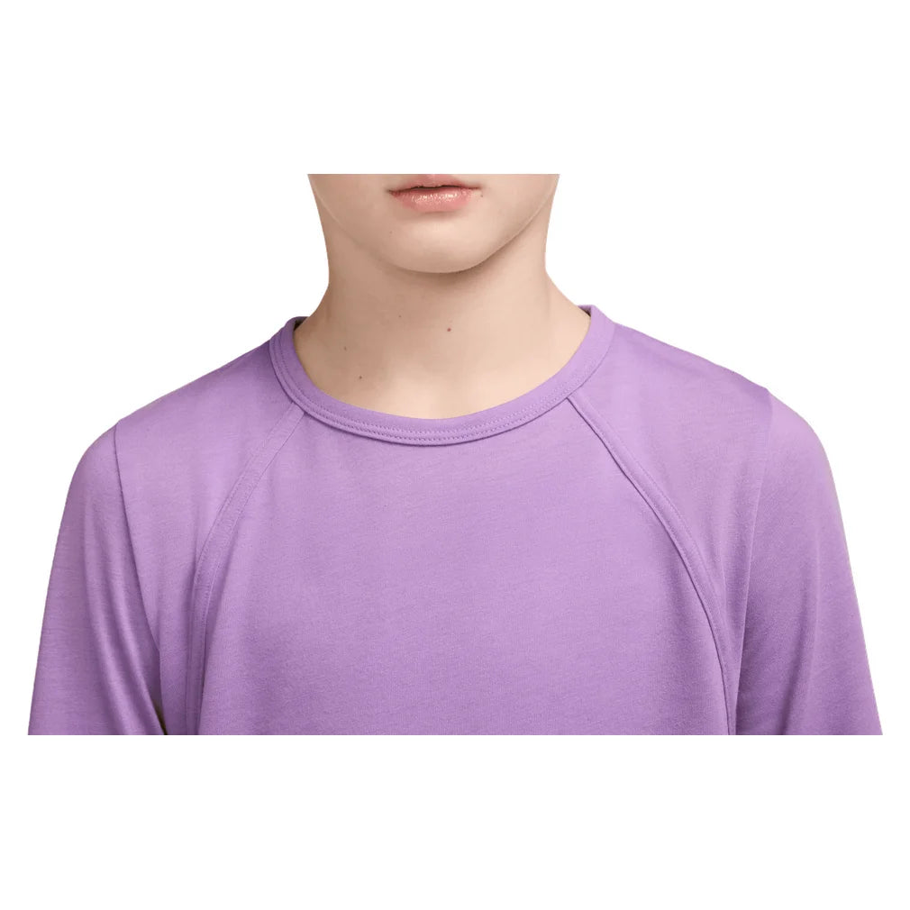 Girls' Dri-FIT Tempo Long-Sleeve Running Top Violet Star, Nike, Pickleball Express, IM3662-589H26-2