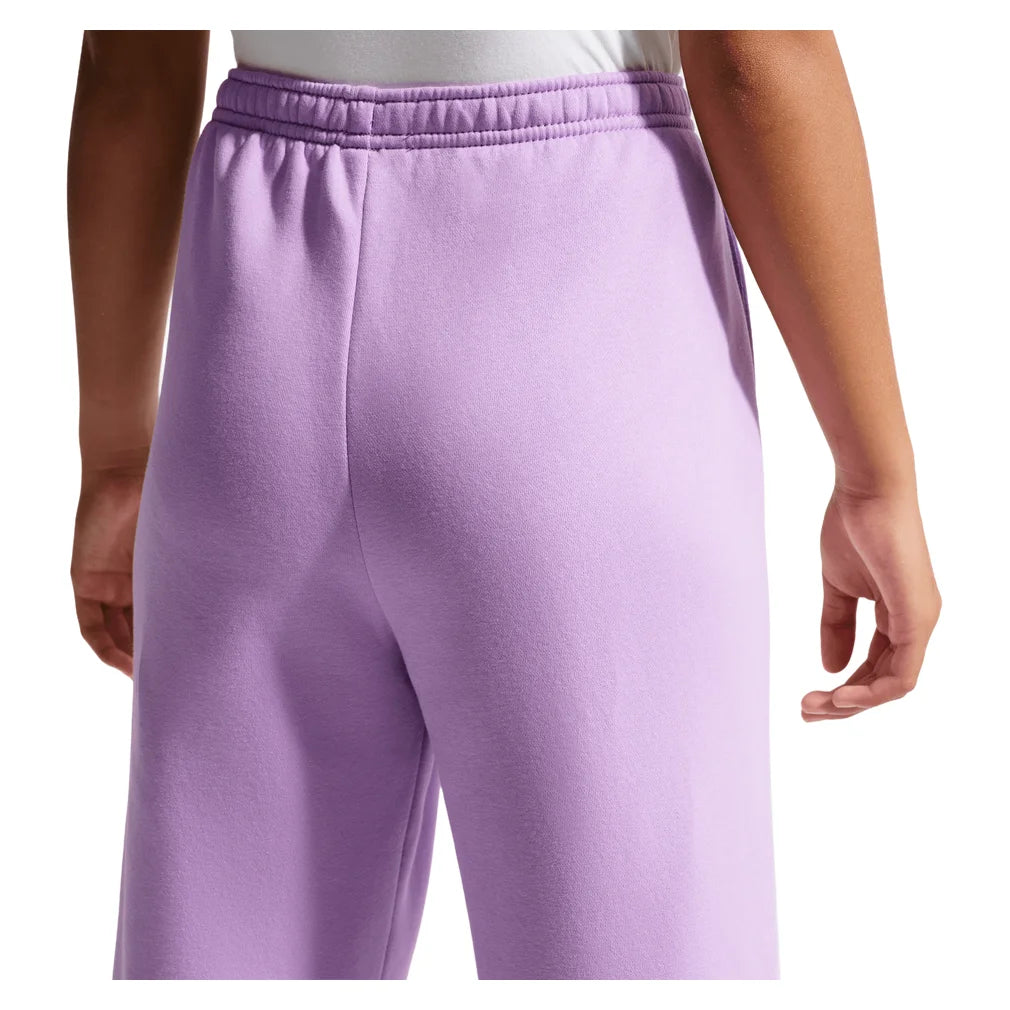 Girls' Sportswear Studio Fleece Loose Pants Violet Star and White, Nike, Pickleball Express, IM4905-589H26-1
