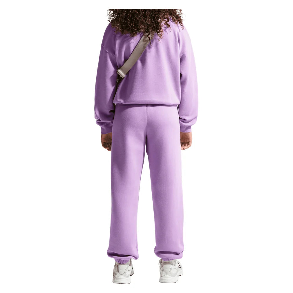 Girls' Sportswear Studio Fleece Loose Pants Violet Star and White, Nike, Pickleball Express, IM4905-589H26-2