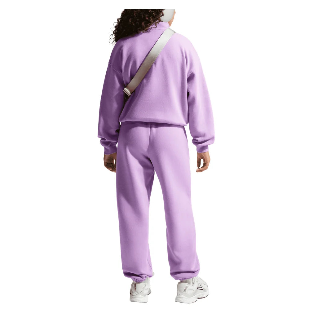 Girls' Sportswear Studio Fleece Oversized 1/4-Zip Top Violet Star and White, Nike, Pickleball Express, IM4948-589H26-5