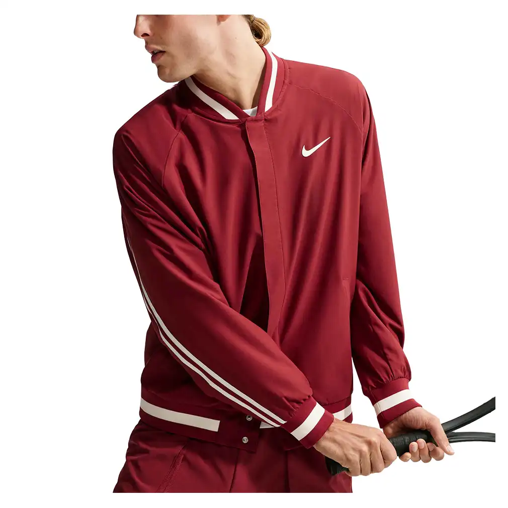Men's New York Court Dri-FIT Slam Jacket Team Red and Pale Ivory