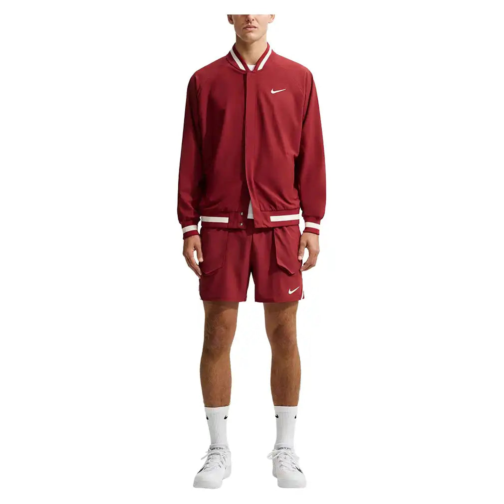 Men's New York Court Dri-FIT Slam Jacket Team Red and Pale Ivory