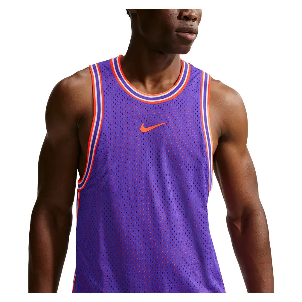 Men's New York Court Dri-FIT Slam U1 Reversible Tank Dark Concord and Bright Crimson