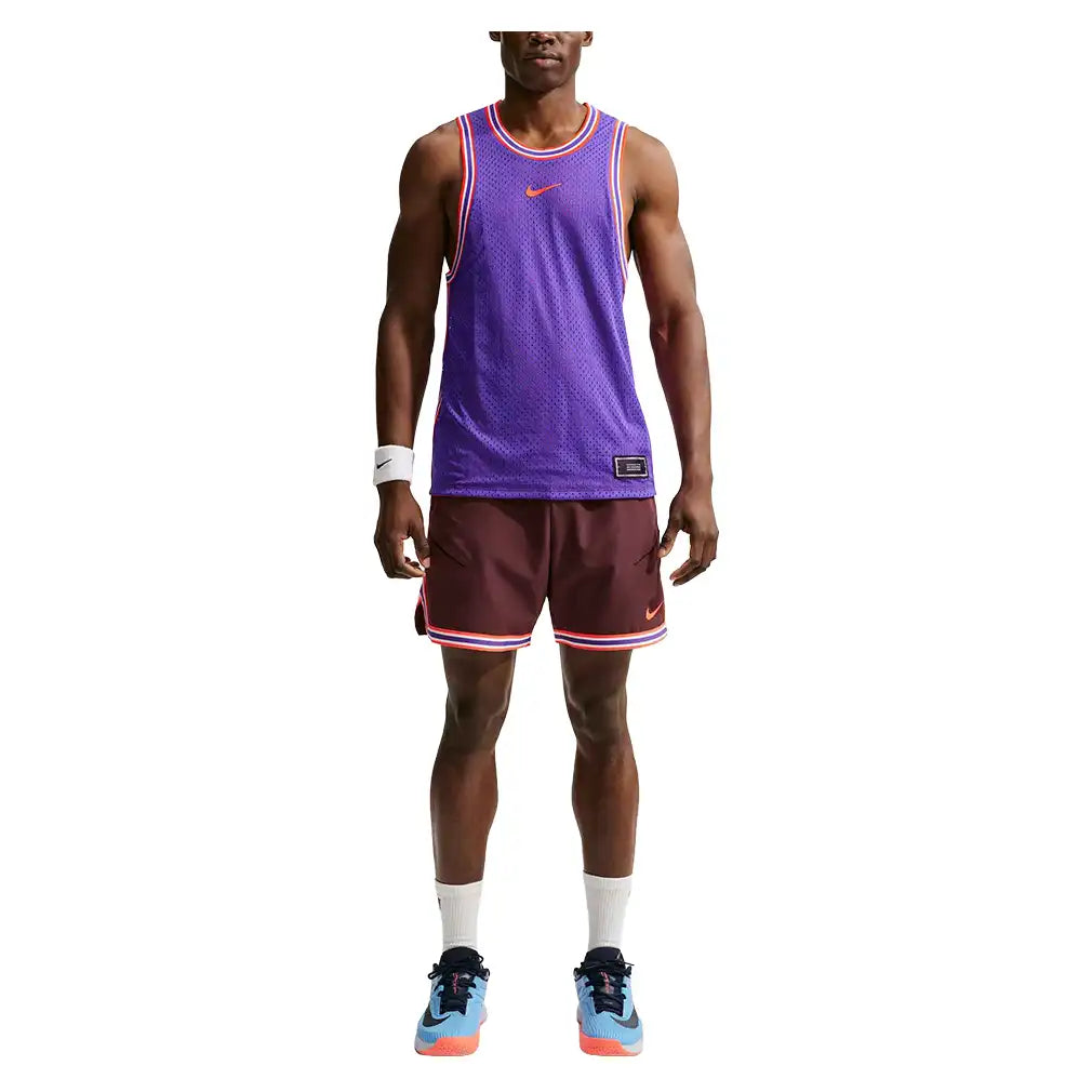 Men's New York Court Dri-FIT Slam U1 Reversible Tank Dark Concord and Bright Crimson