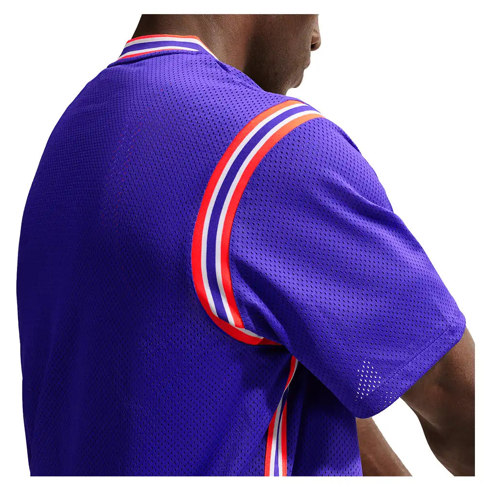 Men's New York Court Dri-FIT Slam Short Sleeve Button Up Shirt