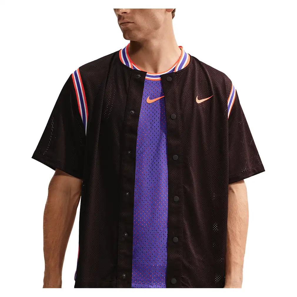 Men's New York Court Dri-FIT Slam Short Sleeve Button Up Shirt