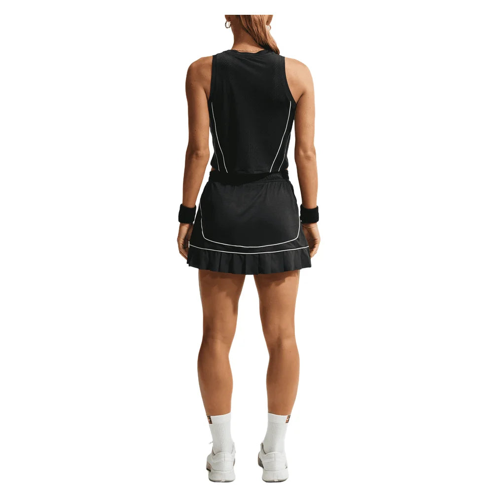 Women's Court Dri-FIT Advantage Novelty Tank Black and White, Nike, Pickleball Express, IM9409-010B-3