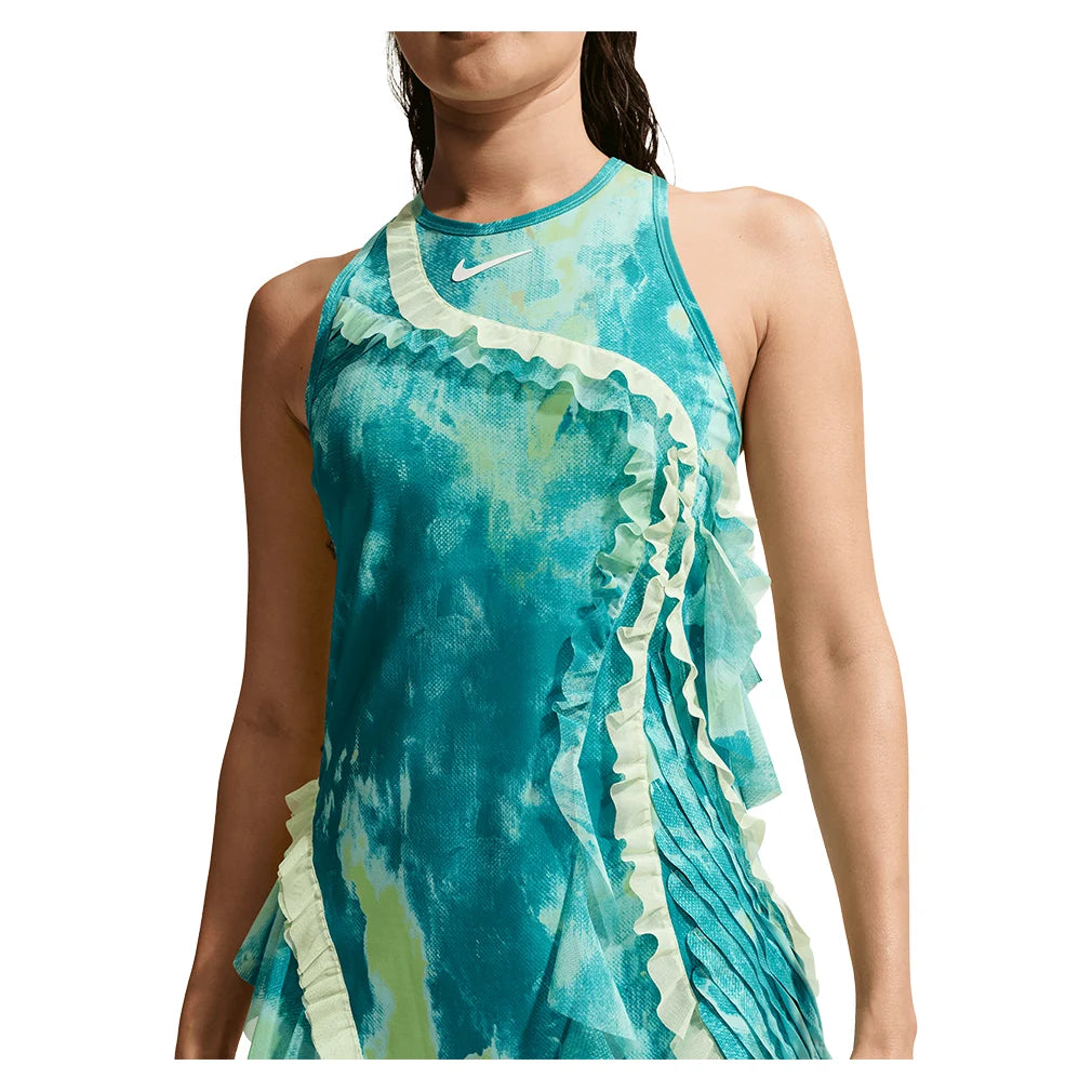 Women's Naomi Osaka Oz Court Dri-FIT Slam Dress Copa and Lt Liquid Lime