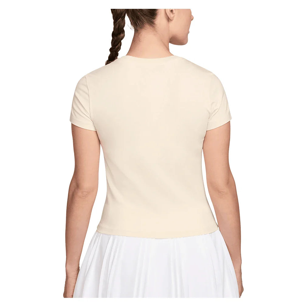 Women's Court Heritage Modest Crop Top Chalk