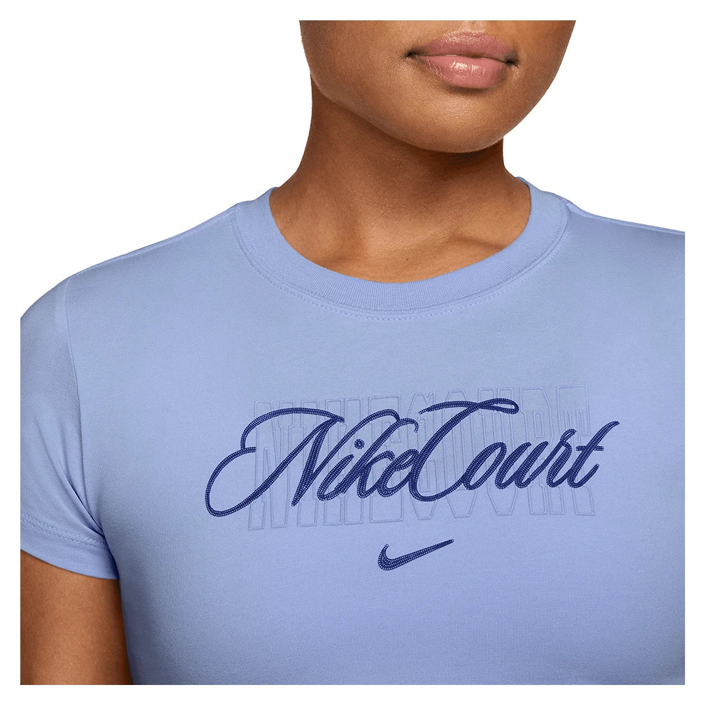 Women's Court Heritage Tee Aluminum