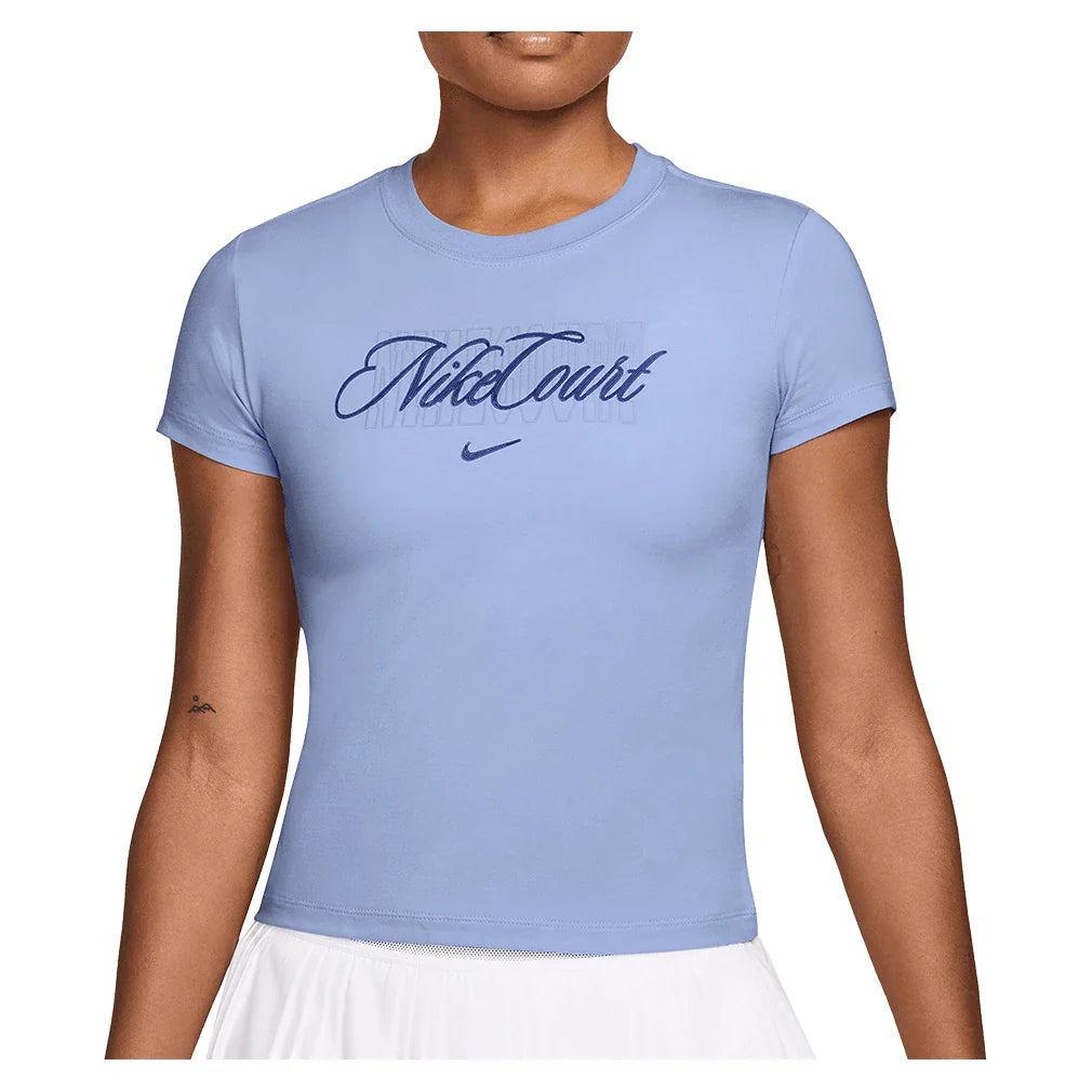 Women's Court Heritage Tee Aluminum