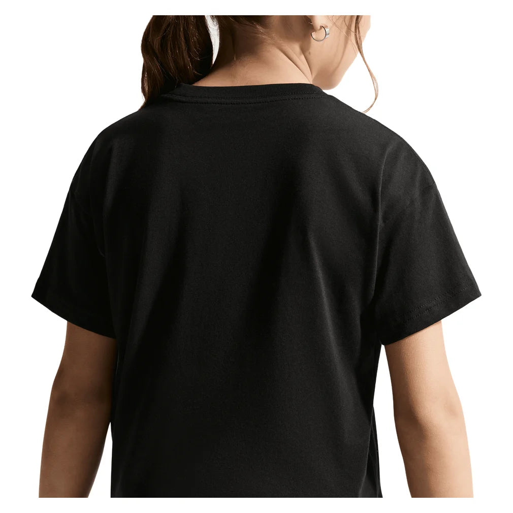 Girls' New York Sportswear Tee Black, Nike, Pickleball Express, IQ5271-010H26-1