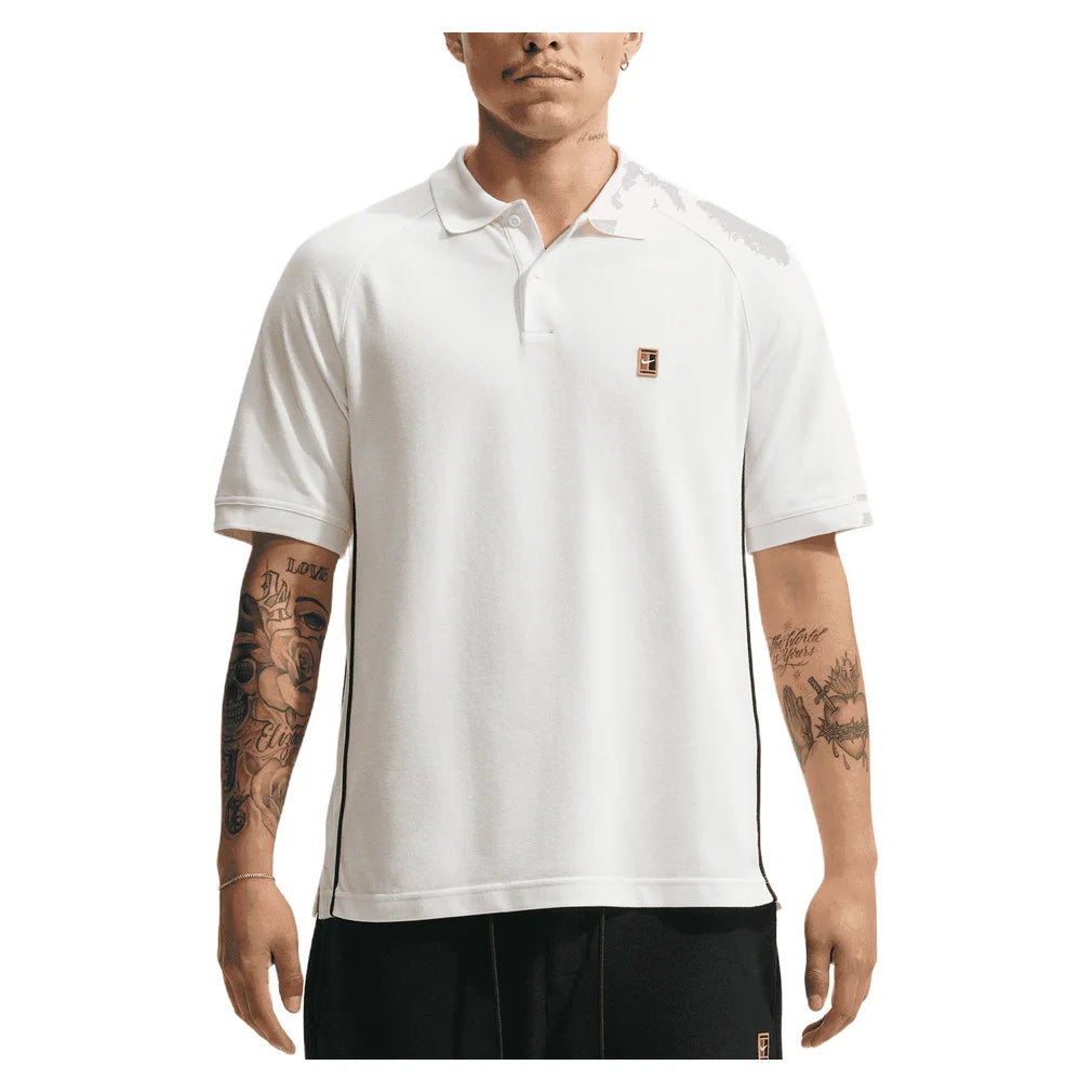 Men's Club Rules Sports Polo, Nike, 133 Sail/Obsidian, Pickleball Express, IQ8447-F26-133-SAIL-OBSIDIAN-1
