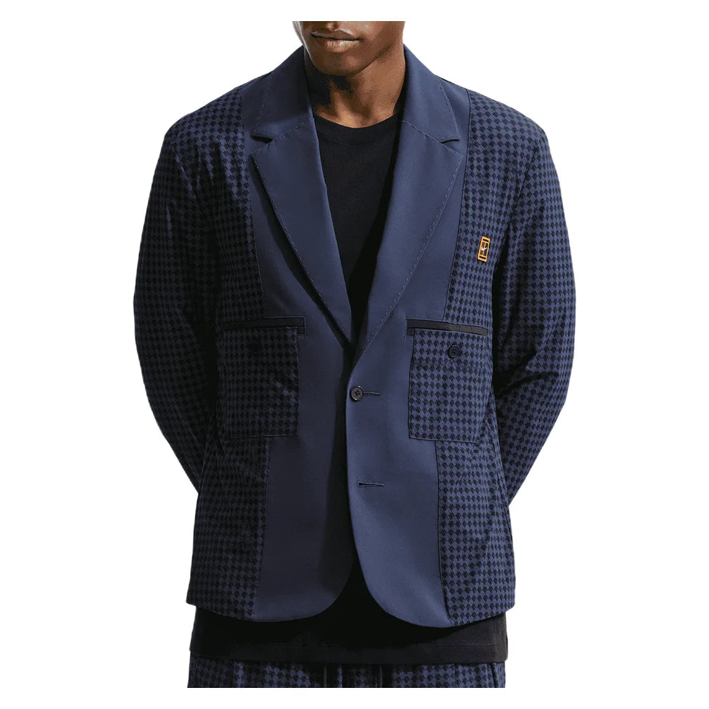 Men's Club Rules Helios Sports Blazer, Nike, 451 Obsidian/Black, Pickleball Express, IQ8449-F26-451-OBSIDIAN-BLACK-1