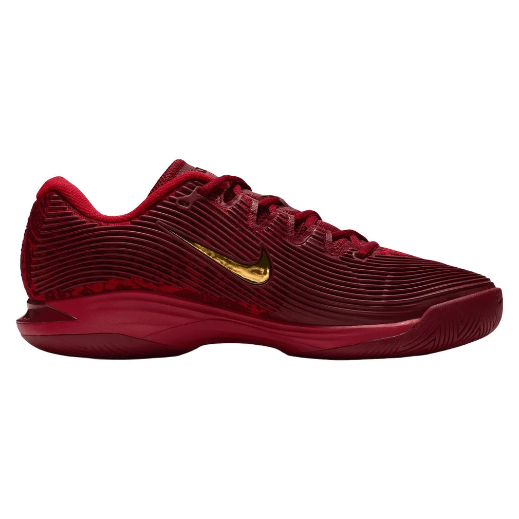 Women's Qinwen Zheng Zoom Vapor 12 Shoes University Red and Metallic Gold, Nike, Pickleball Express, IQ9093-600H26-11