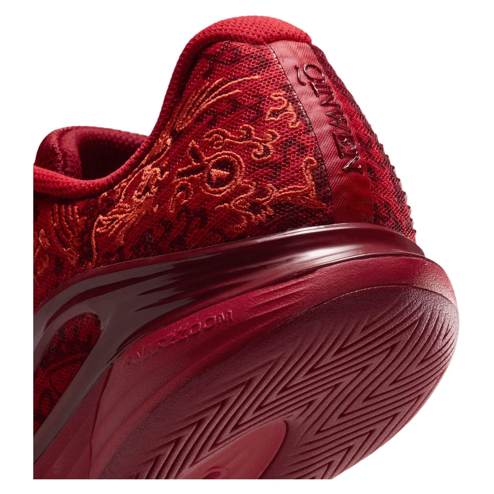 Women's Qinwen Zheng Zoom Vapor 12 Shoes University Red and Metallic Gold, Nike, Pickleball Express, IQ9093-600H26-2