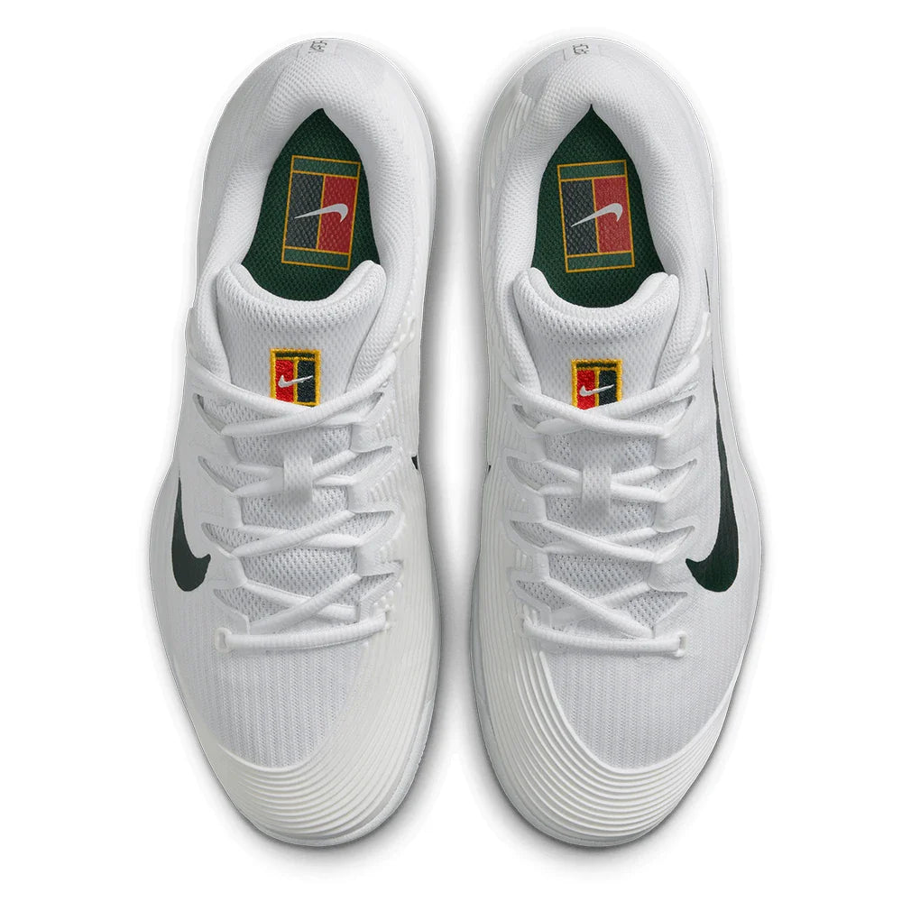 Women's London Vapor 12 Premium Court Shoes White and Gorge Green