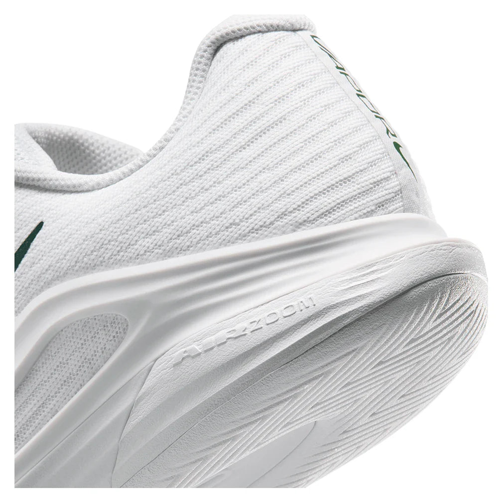 Women's London Vapor 12 Premium Court Shoes White and Gorge Green