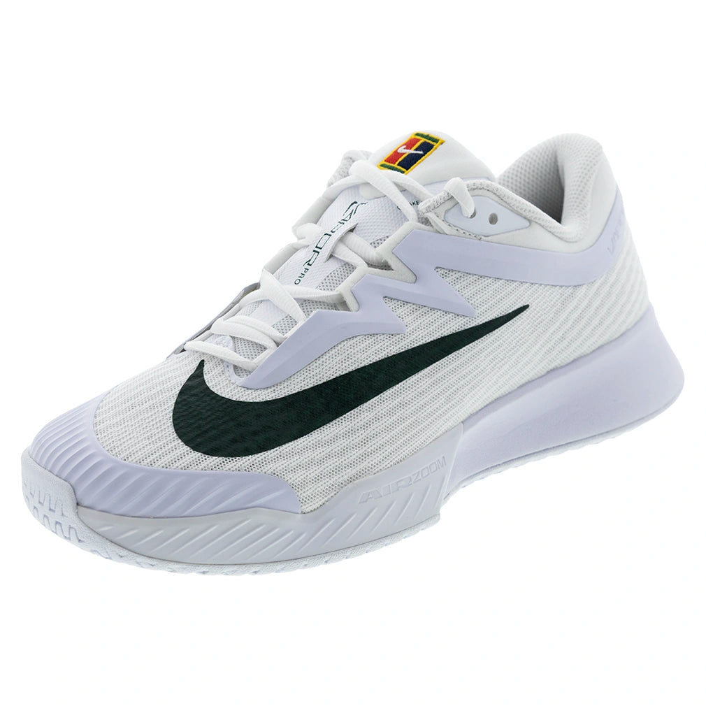Men's London Vapor Pro 3 Premium Court Shoes White and Gorge Green