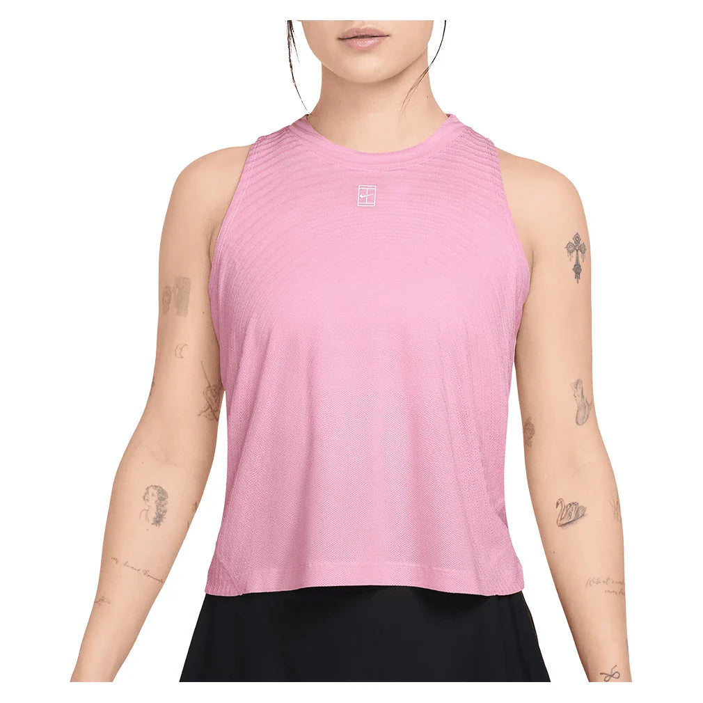 Women's Court Aero-FIT Advantage Tank Pink Rise and White