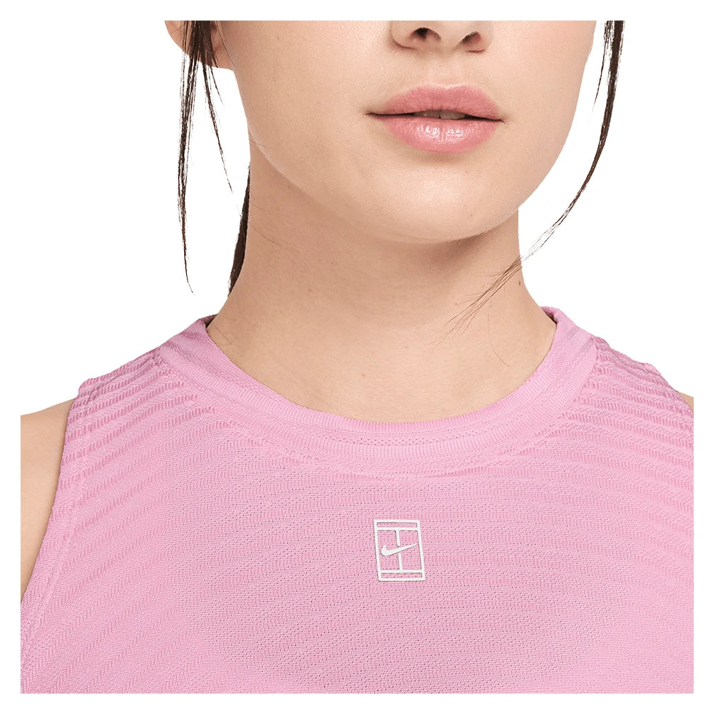 Women's Court Aero-FIT Advantage Tank Pink Rise and White