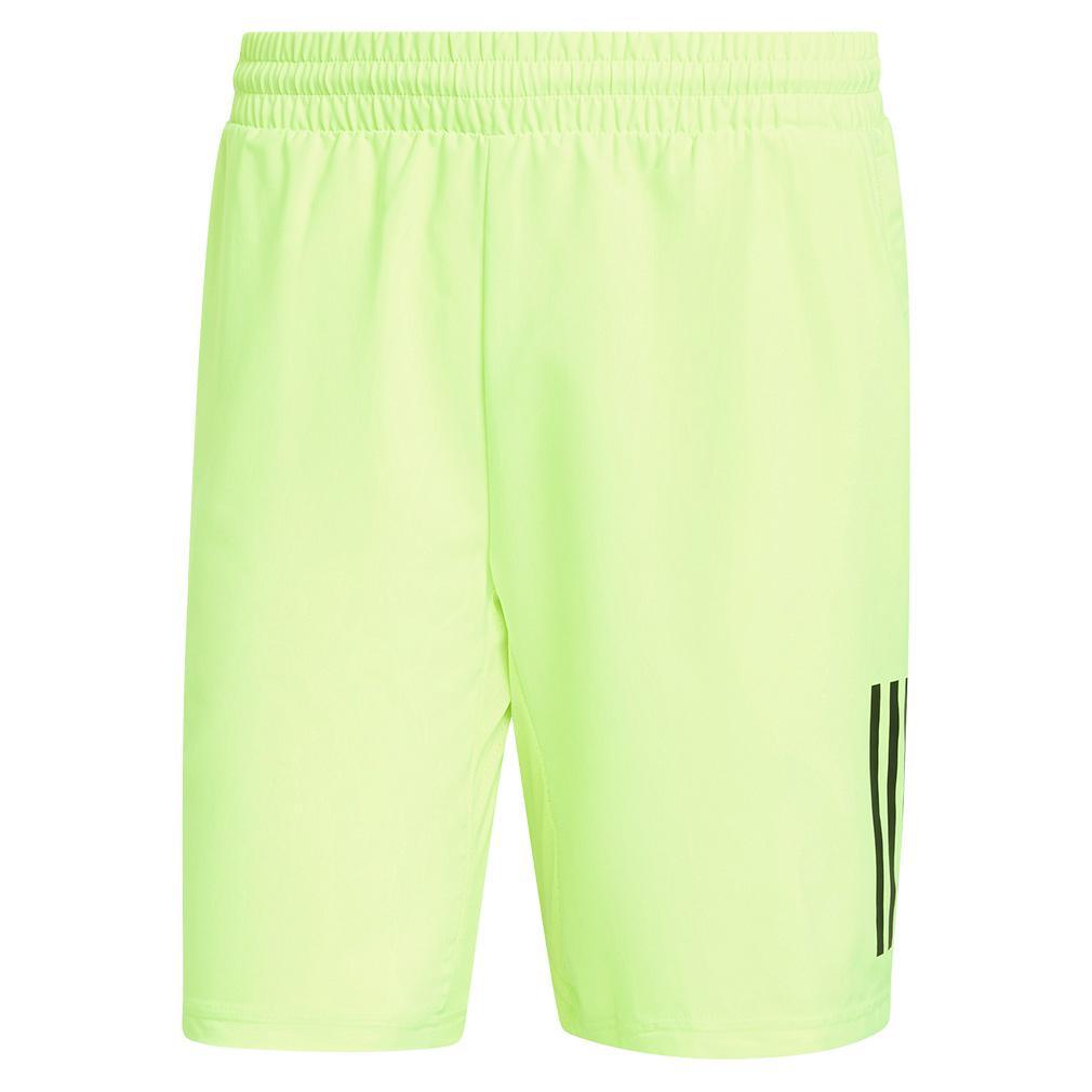 Mens Club 3 Stripe 9 Inch Short Lucid Lemon