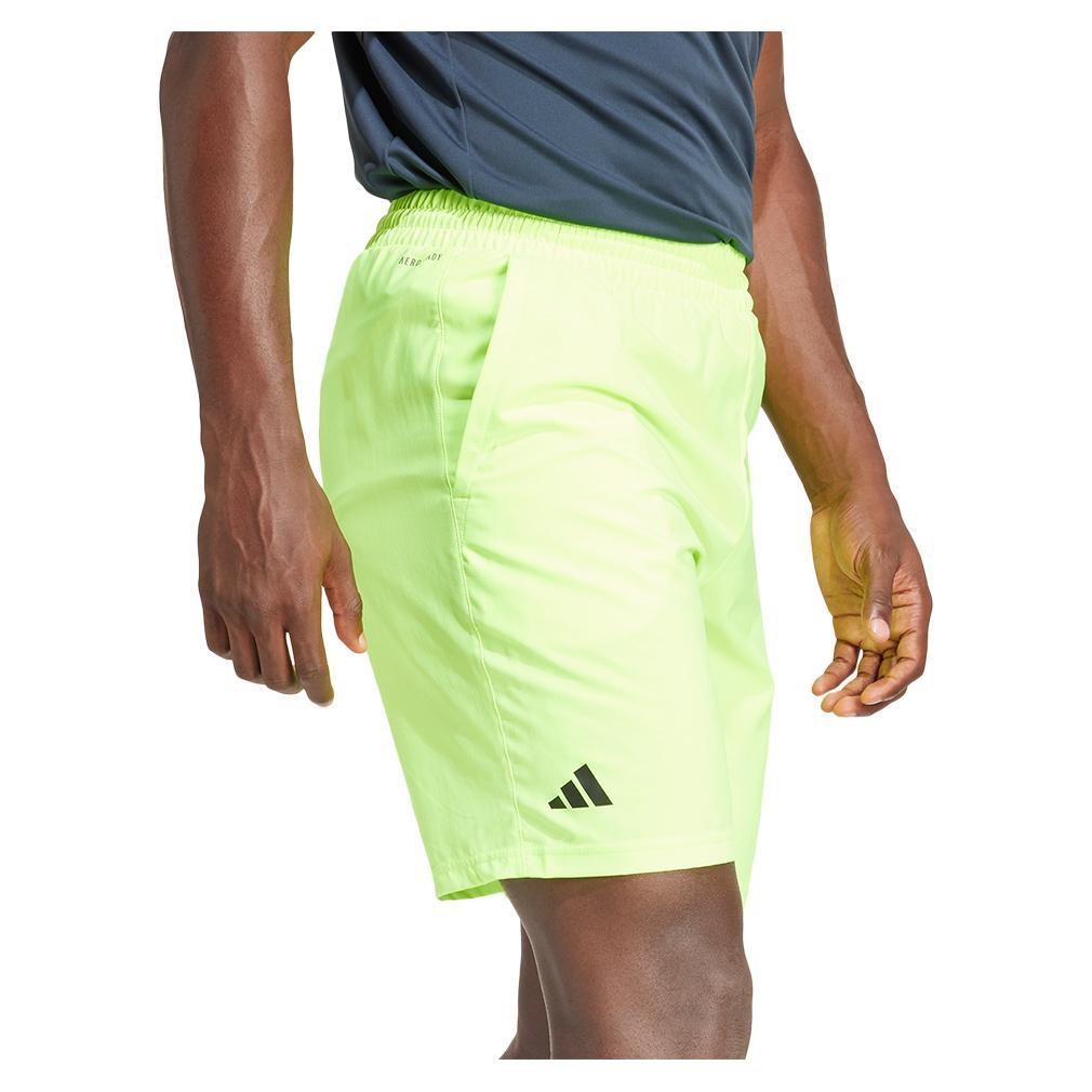 Mens Club 3 Stripe 9 Inch Short Lucid Lemon
