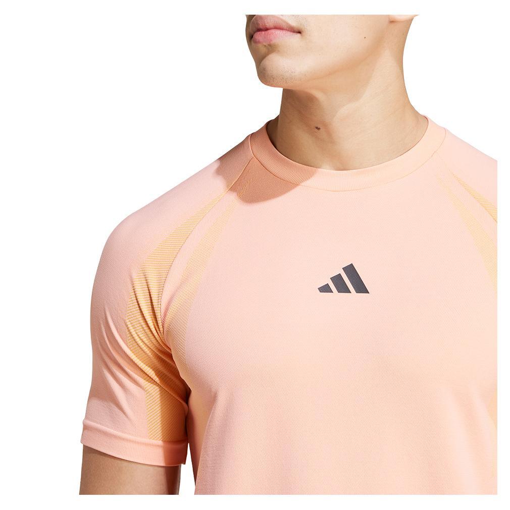 Mens Pro Seamless Top Semi Pink Spark and Pink Spark