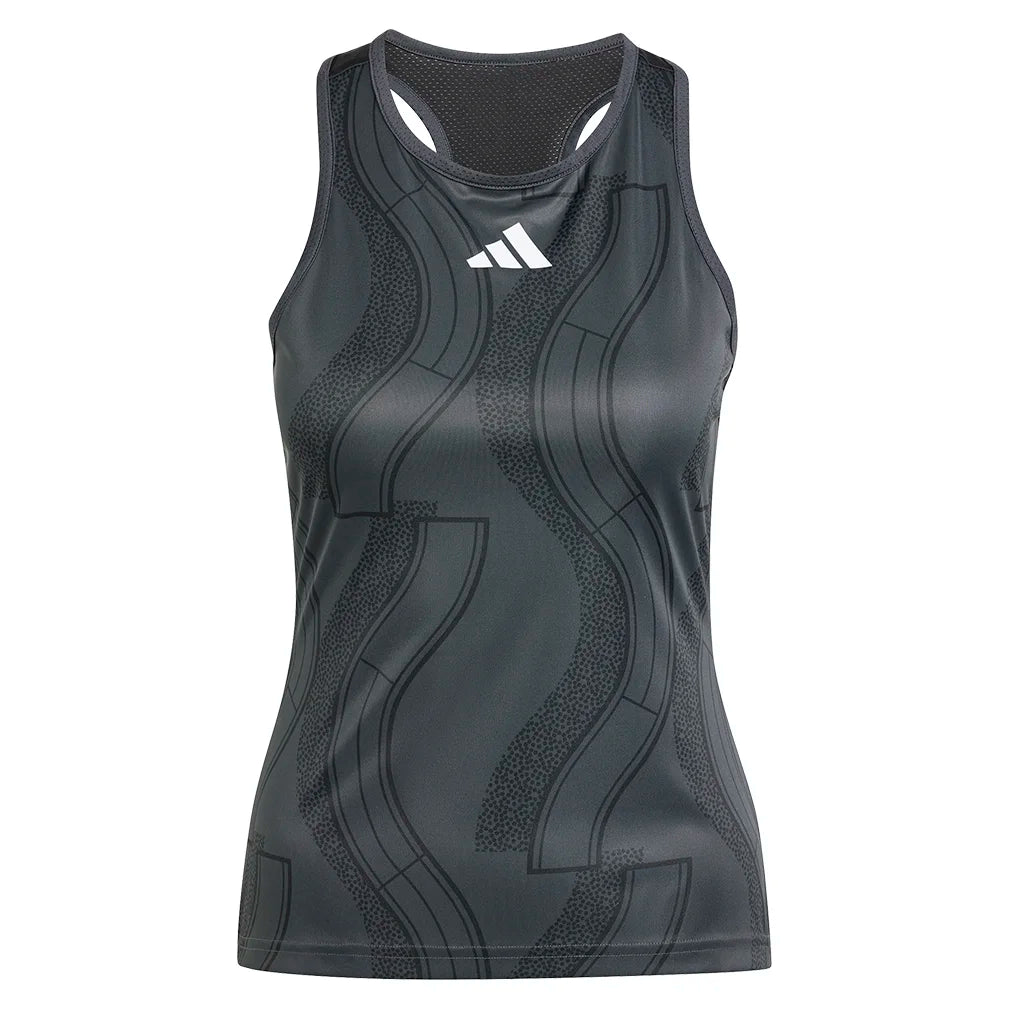 Women's Graphic Tank Carbon and Black
