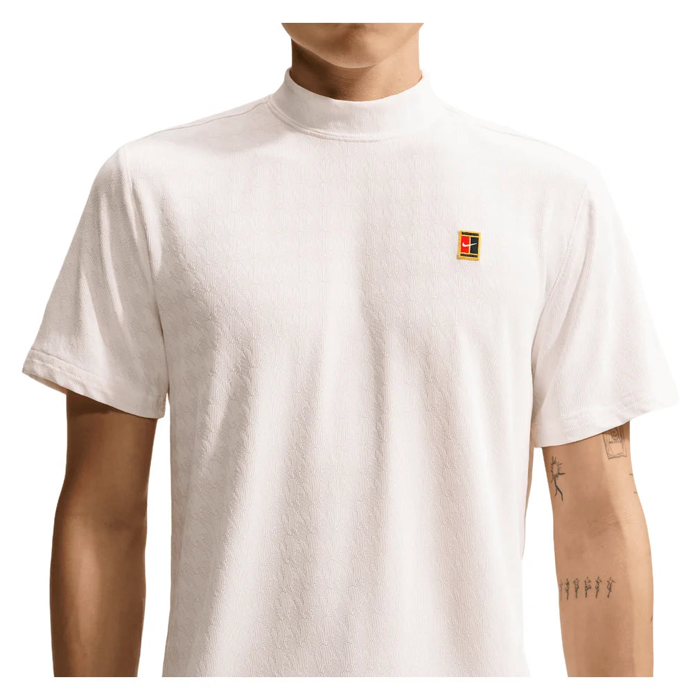 Men's Sportswear Club Short-Sleeve Mock-Neck Top, Nike, Pickleball Express, IU0800-F26-2