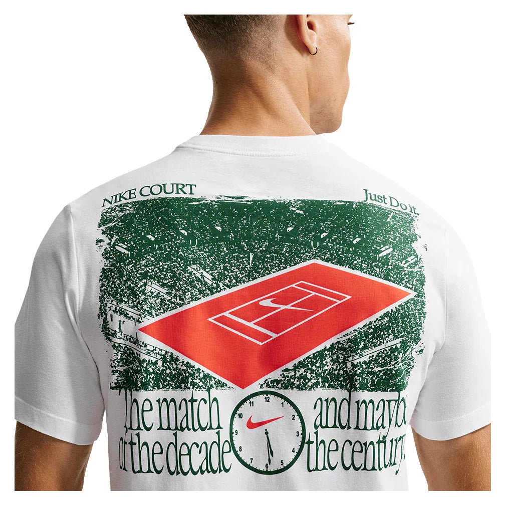 Men's Paris Court Time Summer 2026 Tee White