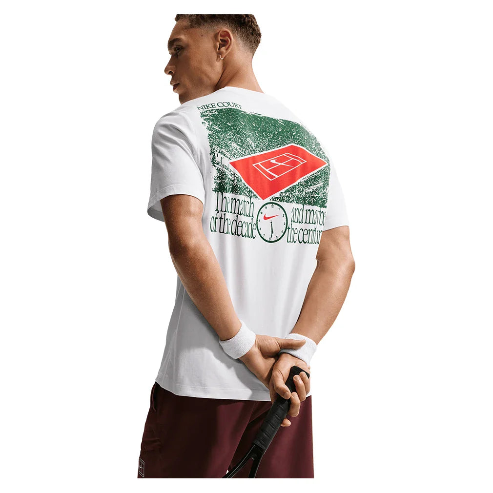 Men's Paris Court Time Summer 2026 Tee White