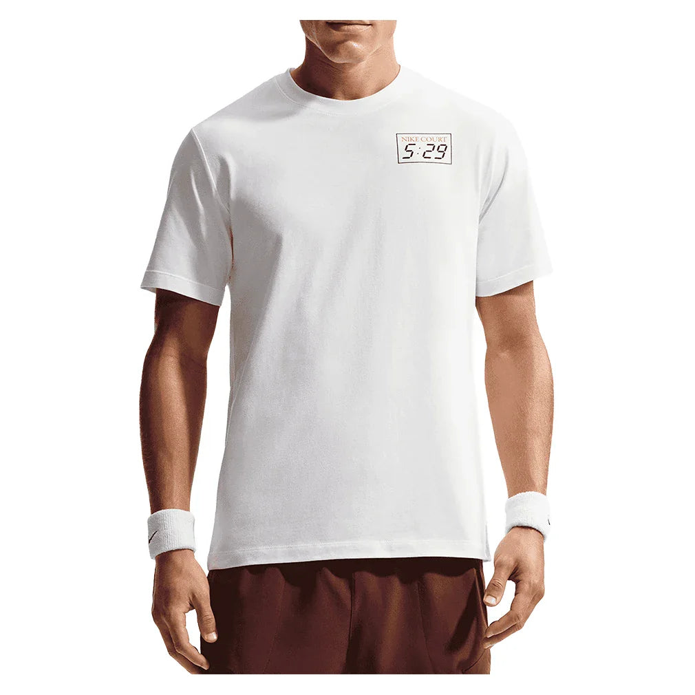 Men's Paris Court Time Summer 2026 Tee White