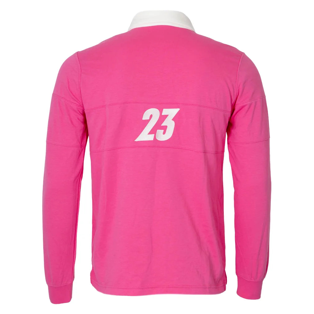 Men's Air Jordan Brooklyn Long-Sleeve Polo Shirt Pinksicle and Sail, Nike, Pickleball Express, IV7354-667H26-3