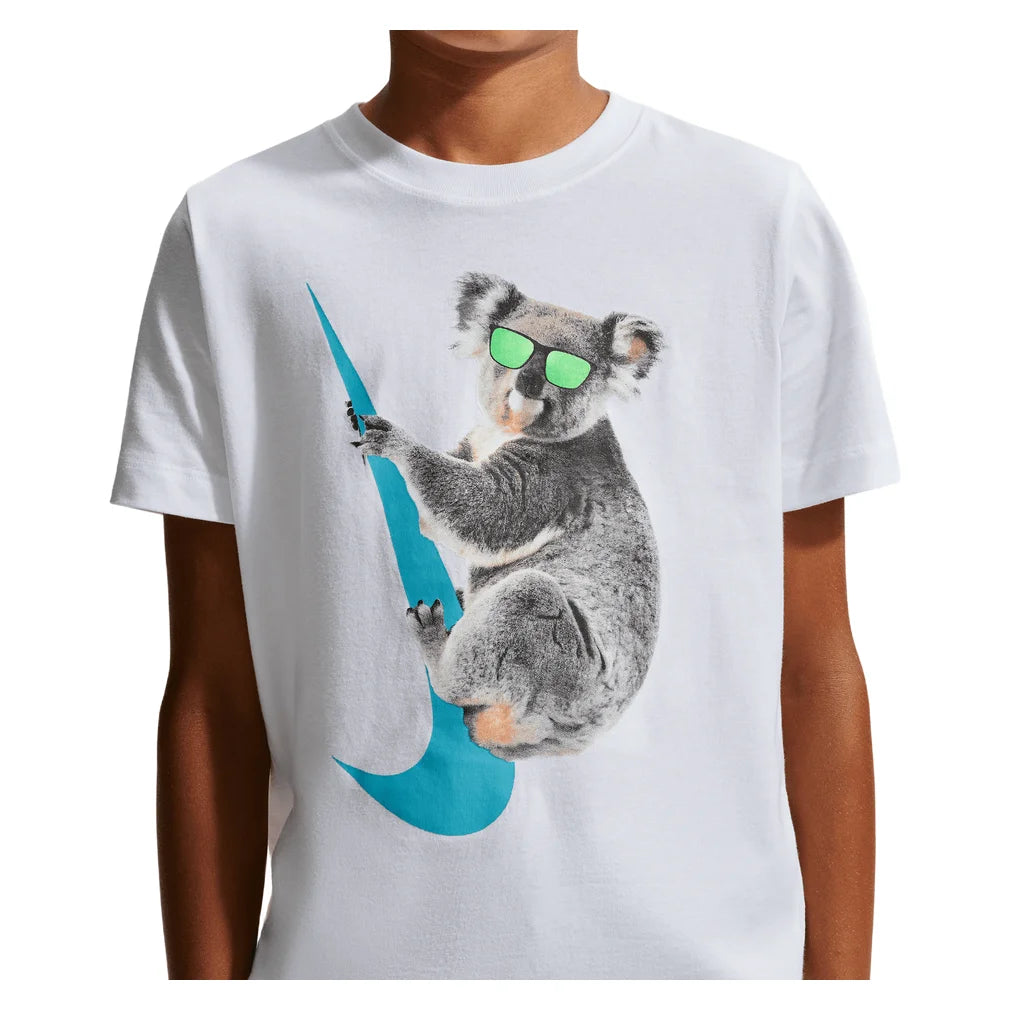 Juniors' Sportswear T-Shirt, Nike, 100 White, Pickleball Express, IX5741-H26-100-WHITE-1