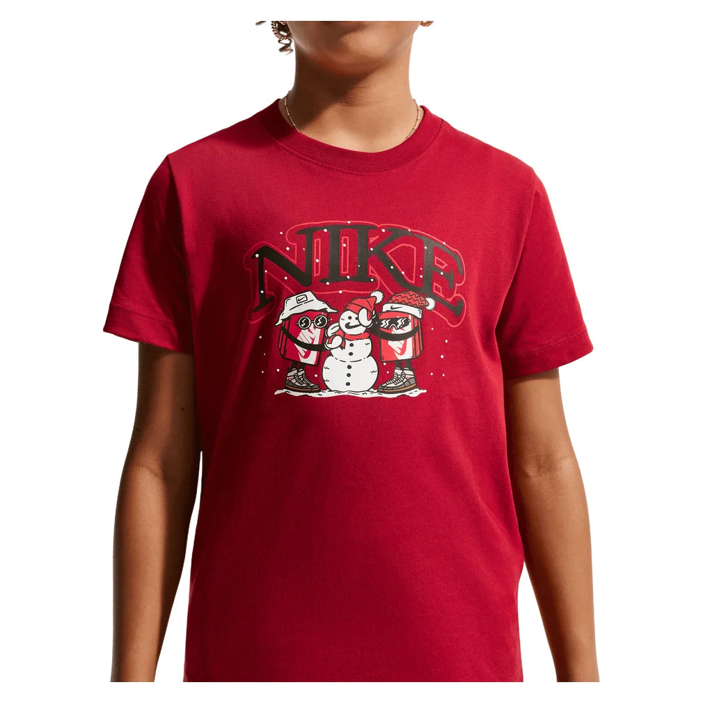 Juniors' Sportswear T-Shirt, Nike, 608 Tough Red, Pickleball Express, IX5742-H26-608-TOUGH-RED-1