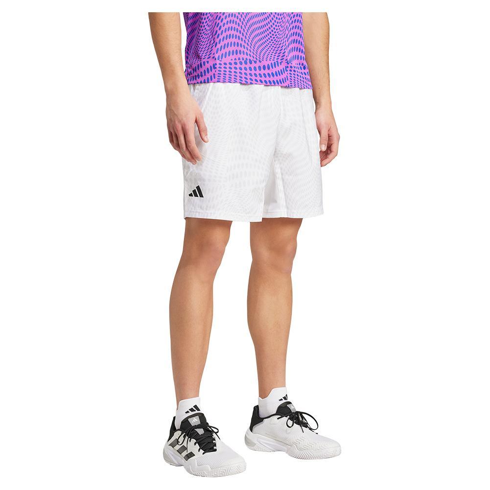 Mens Club Graphic Shorts White and Dash Grey
