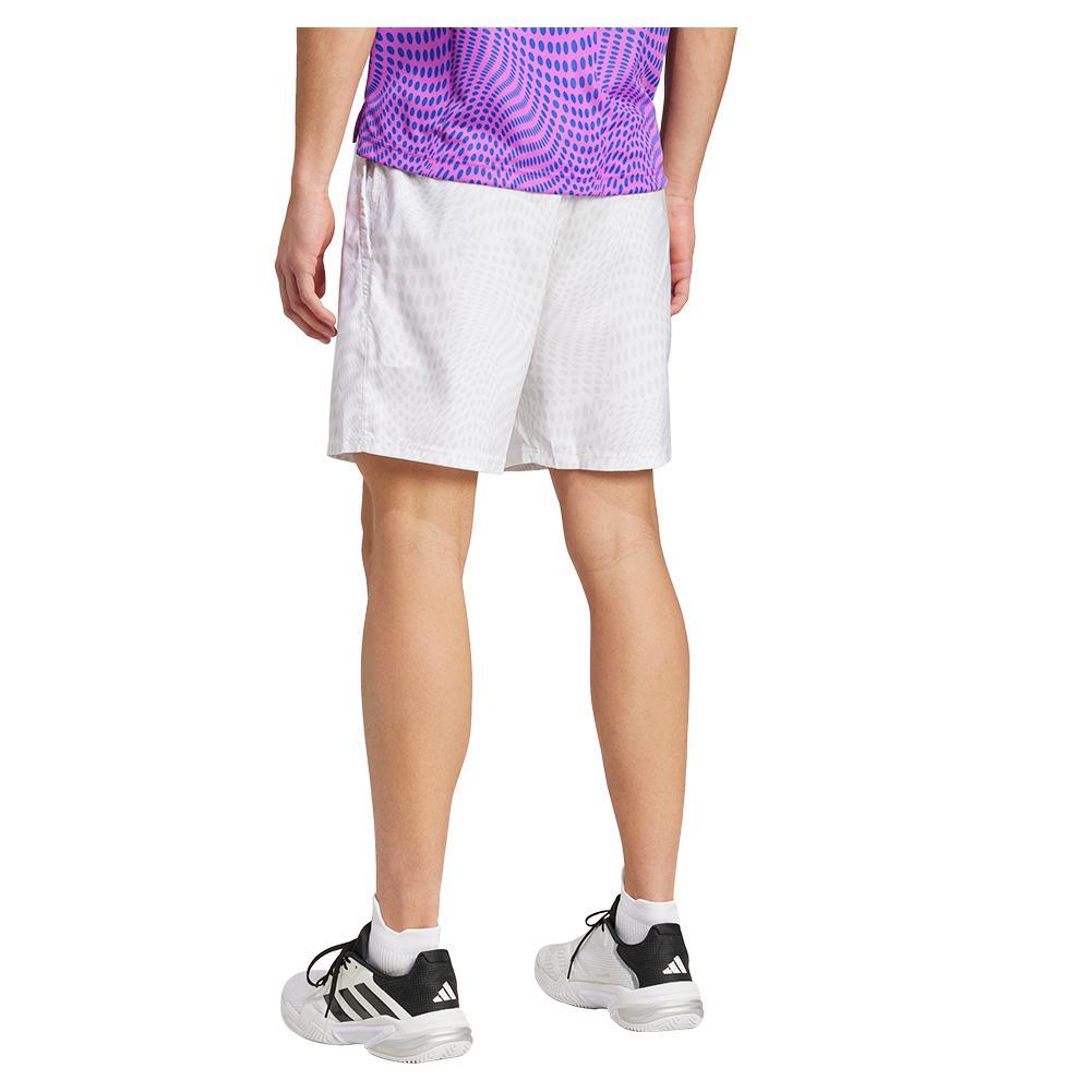 Mens Club Graphic Shorts White and Dash Grey