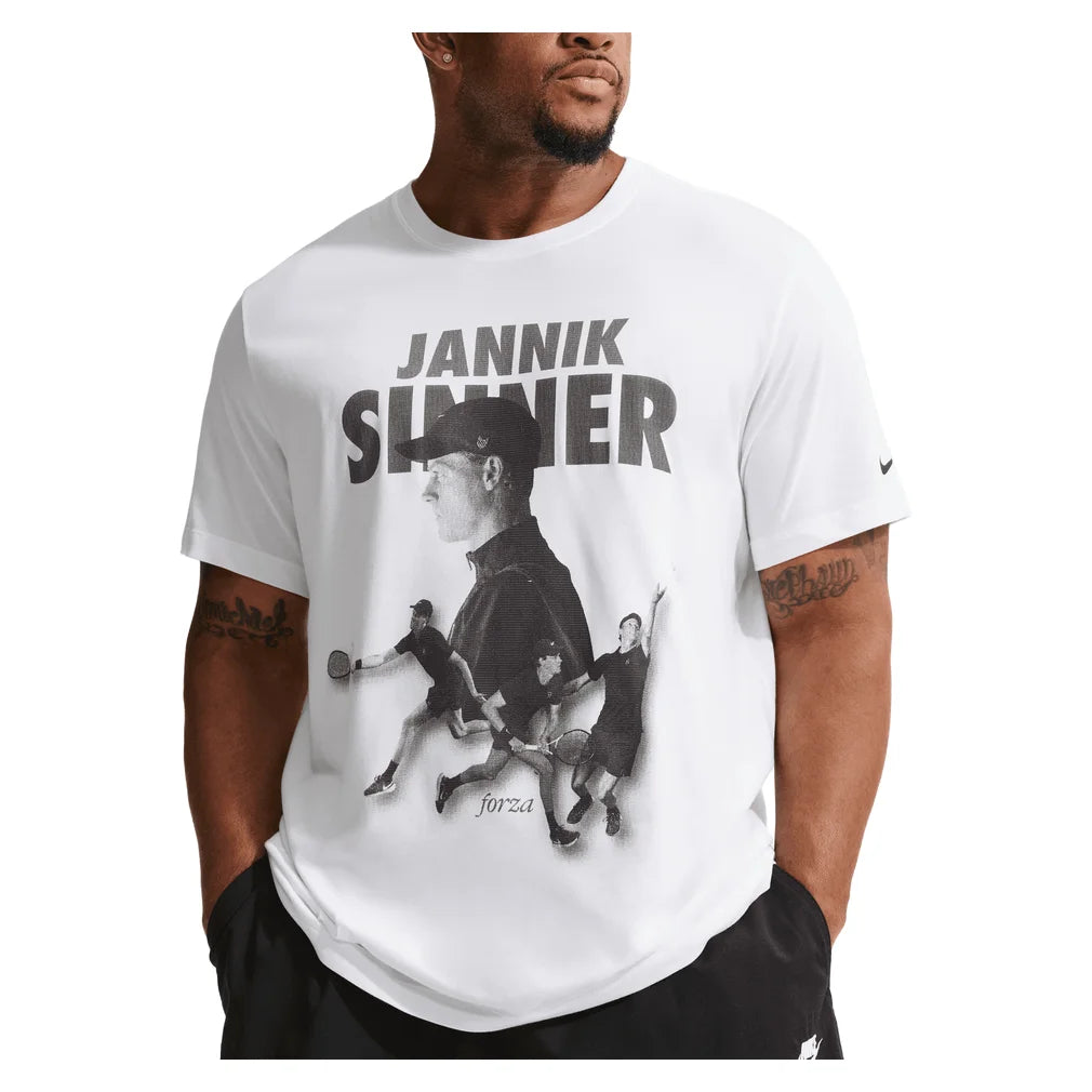 Men's Jannik Sinner Court Dri-FIT Graphic T-Shirt, Nike, Pickleball Express, IZ2725-H26-5