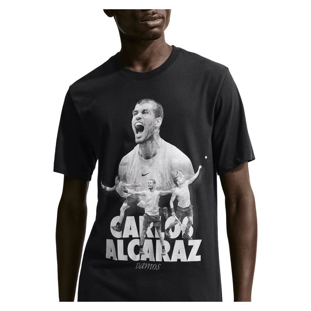 Men's Carlos Alcaraz Court Dri-FIT Graphic T-Shirt, Nike, 010 Black, Pickleball Express, IZ2727-H26-010-BLACK-1