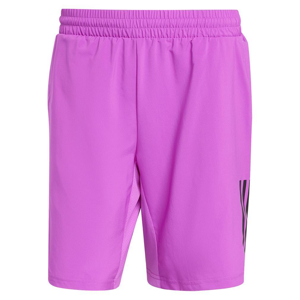 Mens 9 Inch Club 3 Stripe Short Purple Burst
