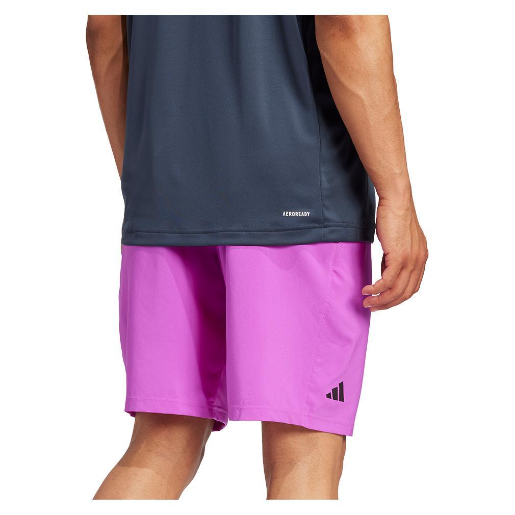 Mens 9 Inch Club 3 Stripe Short Purple Burst