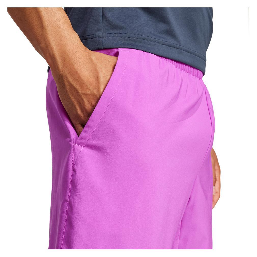 Mens 9 Inch Club 3 Stripe Short Purple Burst