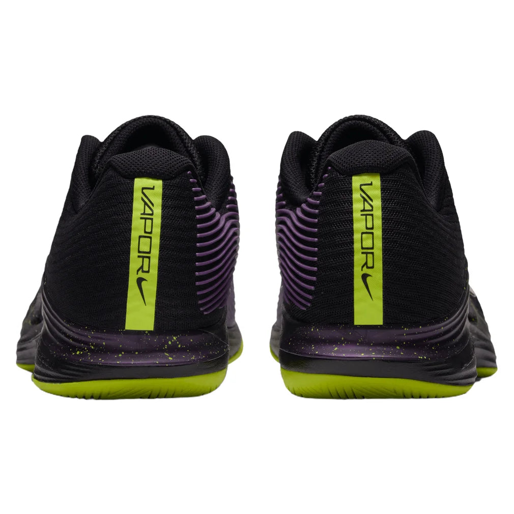 Men's Zoom Vapor 12 Shoes Black and Lemon Venom, Nike, Pickleball Express, JA6918-001H26-10