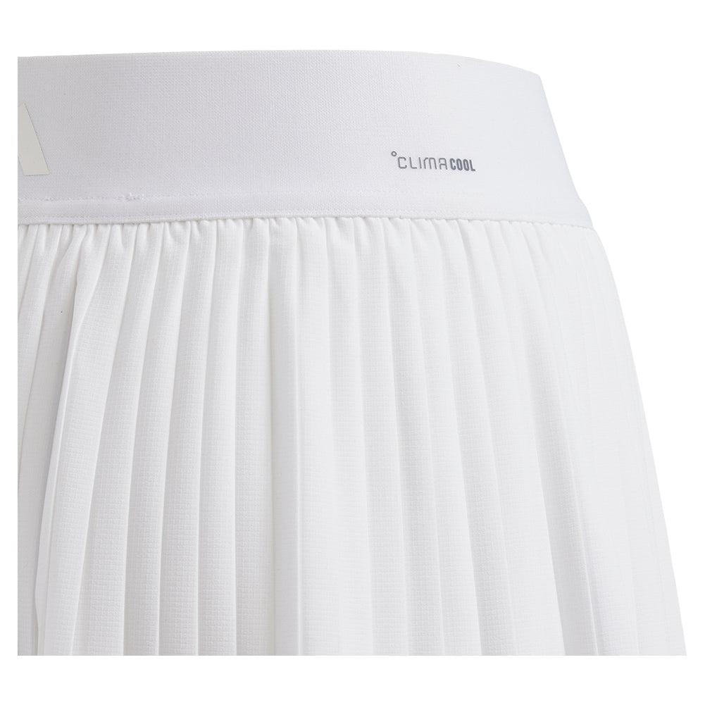 Girls' Club Pleated Skort White