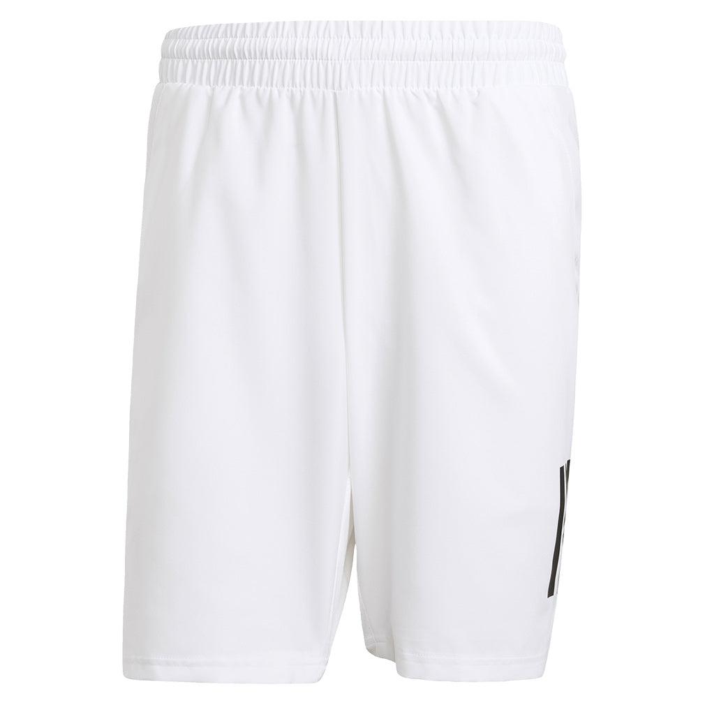 Men's Club 3 Stripe 9 inch Short White
