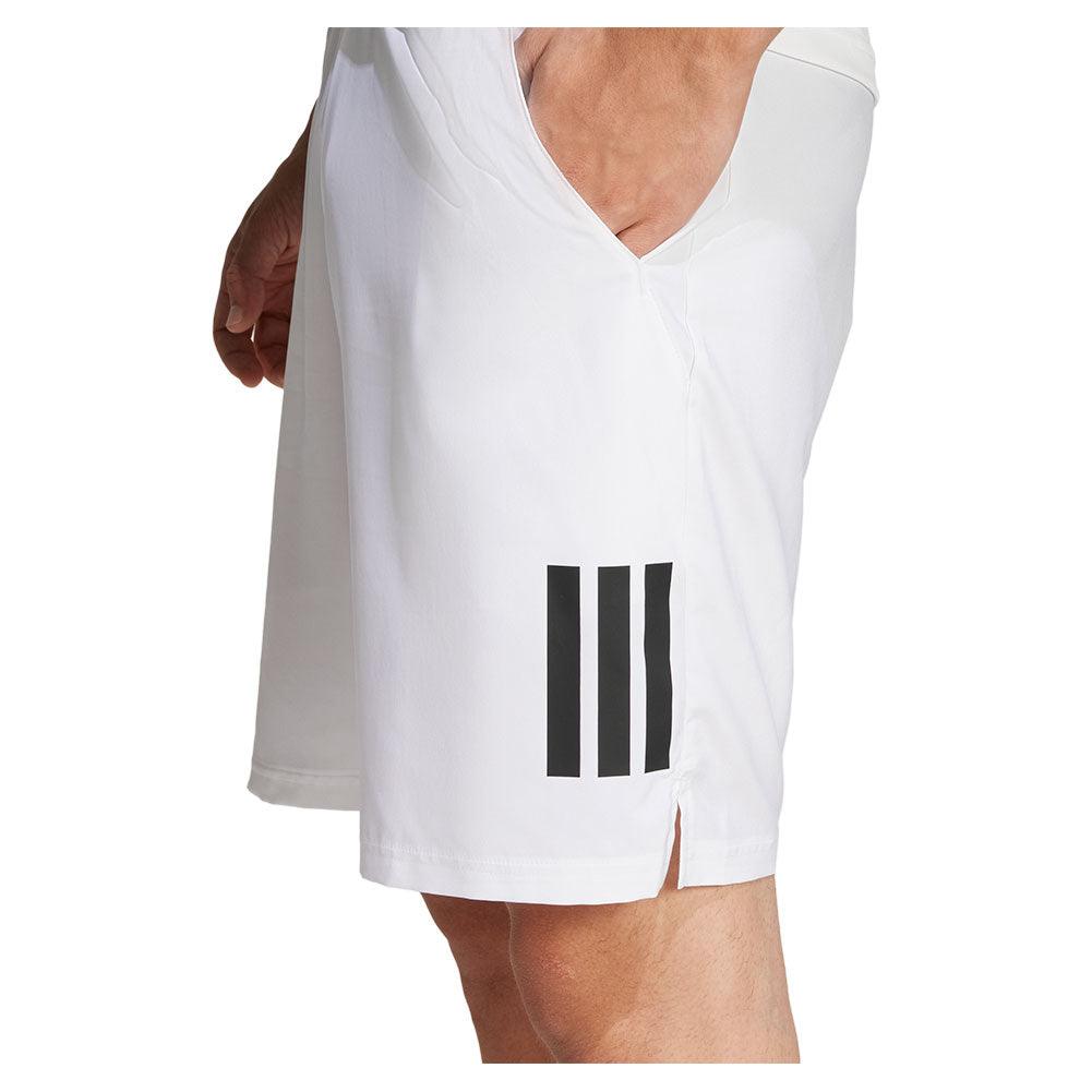Men's Club 3 Stripe 7 inch Short White