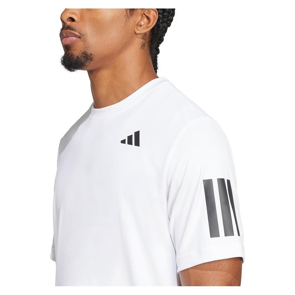 Men's Club 3 Stripe Top White